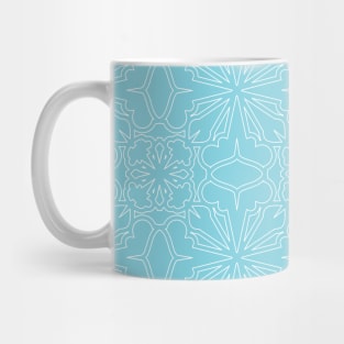 Light Blue Mosaic Mug